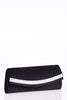 BDC Black Clutch Bag With Diamante Detail